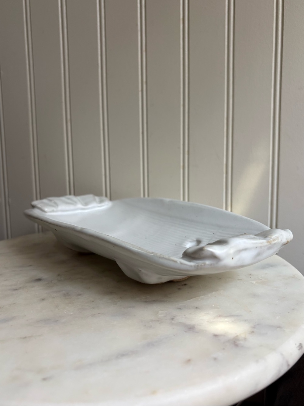 Handmade Studio Pottery Footed Serving Plate/Trinket Dish Rustic Primitive Boho - Picture 11 of 15
